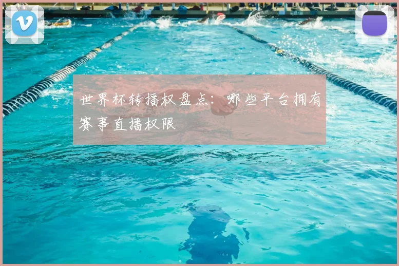 世界杯转播权盘点:哪些平台拥有赛事直播权限